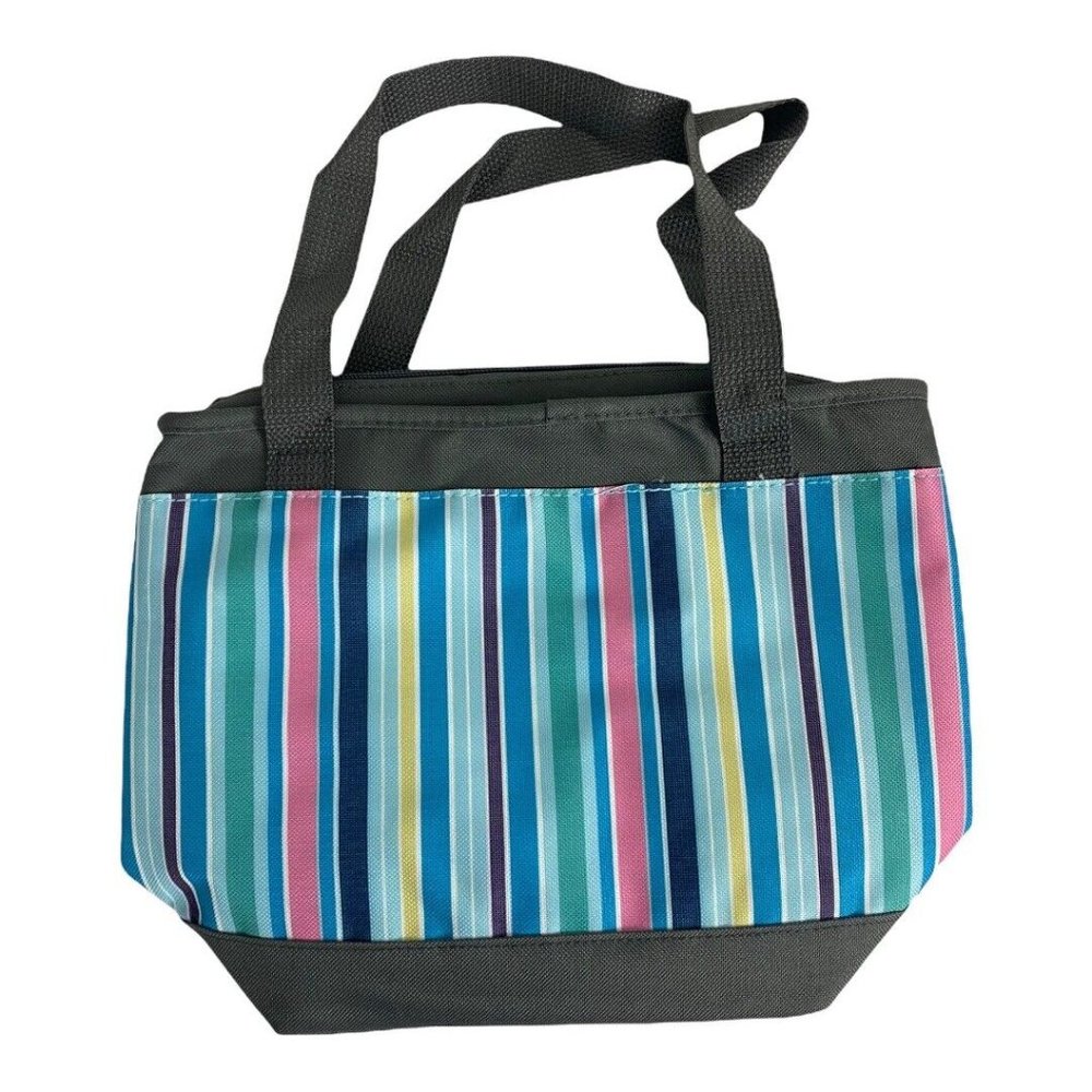 Trueliving Outdoors 8 Can Soft Side Cooler Multi-Colored Blue Insulated New